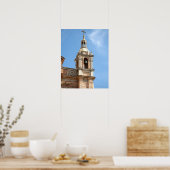 メキシコのバラルタプエルト教会ベルタワー ポスター (キッチン)