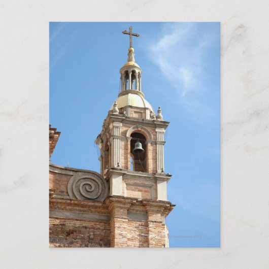 メキシコのバラルタプエルト教会ベルタワー ポストカード (正面)