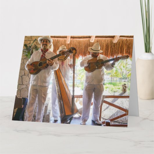 メキシコのバンド・シンガーズ・おもしろい誕生日カード  カード (正面)