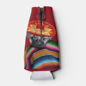 メキシコのパグパーソナライズされた犬ボトルクール ボトルクーラー (裏面)