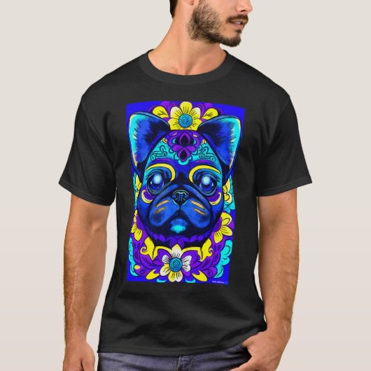メキシコのパグ2 Tシャツ (正面)