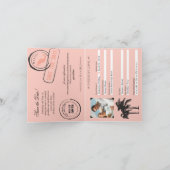 メキシコのパスポート結婚式の日付を保存 シーズンカード (内部)