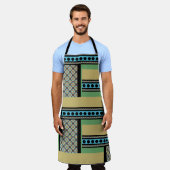 メキシコのパッチワークスタイル1 エプロン (着用した状態)