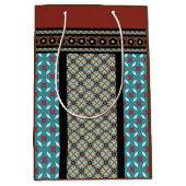 メキシコのパッチワークスタイル3 ミディアムペーパーバッグ (正面)