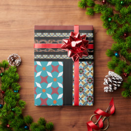 メキシコのパッチワークスタイル3 ラッピングペーパー
