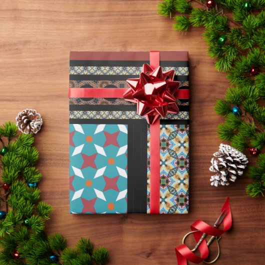 メキシコのパッチワークスタイル3 ラッピングペーパー (クリスマスギフト)