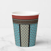 メキシコのパッチワークスタイル3 紙コップ (正面)