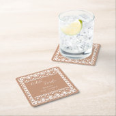 メキシコのパペルピカドシエリートリンド赤ちゃんシャワー スクエアペーパーコースター (インサイチュ)