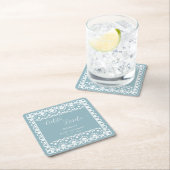 メキシコのパペルピカドシエリートリンド赤ちゃんシャワー スクエアペーパーコースター (インサイチュ)