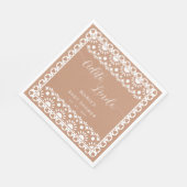 メキシコのパペルピカドシエリートリンド赤ちゃんシャワー スタンダードランチョンナプキン (角)