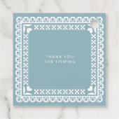 メキシコのパペルピカドシエリートリンド赤ちゃんシャワー フェイバータグ (裏面)