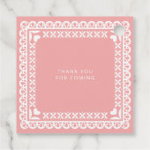 メキシコのパペルピカドシエリートリンド赤ちゃんシャワー フェイバータグ (裏面)