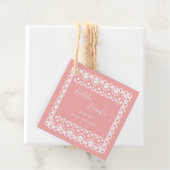 メキシコのパペルピカドシエリートリンド赤ちゃんシャワー フェイバータグ (インサイチュ)