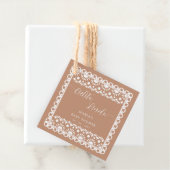 メキシコのパペルピカドシエリートリンド赤ちゃんシャワー フェイバータグ (インサイチュ)