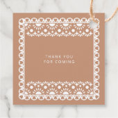 メキシコのパペルピカドシエリートリンド赤ちゃんシャワー フェイバータグ (裏面)