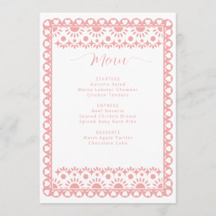 メキシコのパペルピカドシエリートリンド赤ちゃんシャワー メニュー