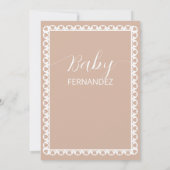 メキシコのパペルピカドシエリートリンド赤ちゃんシャワー 招待状 (裏面)