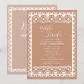 メキシコのパペルピカドシエリートリンド赤ちゃんシャワー 招待状 (正面/裏面)