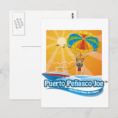 メキシコのパラセーリング ポストカード (正面/裏面)