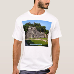 メキシコのパレンケにある碑文の神殿 Tシャツ
