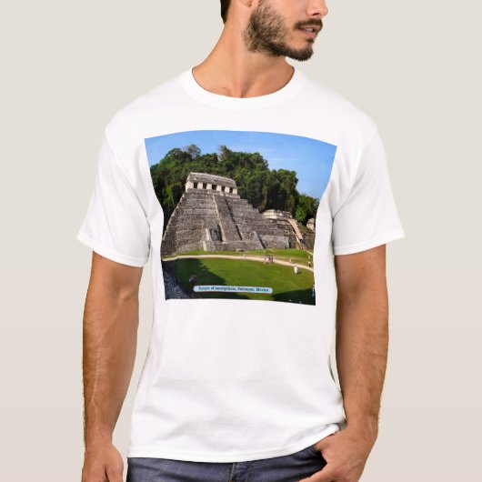 メキシコのパレンケにある碑文の神殿 Tシャツ (正面)