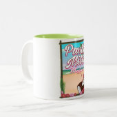 メキシコのパンタ・ミタビーチ旅行ポスター ツートーンマグカップ (正面左)