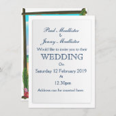 メキシコのパンタ・ミタビーチ旅行ポスター 招待状 (正面/裏面)