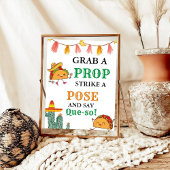 メキシコのパーティーフィエスタフォトブース赤ちゃんシャワー ポスター