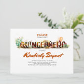 メキシコのパーティーフィエスタ – キンセアニラ15歳の誕生日 招待状 (スタンド正面)