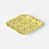 メキシコのヒスパニック料理タコテキーラ ペーパープレート (傾斜あり)