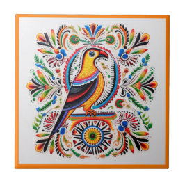 メキシコのヒューコール鳥セラミックタイル タイル