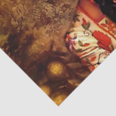 メキシコのビンテージ・ピンアップガール(長い三つ編みをした美女) 薄葉紙 (詳細)