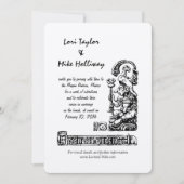 メキシコのビーチの行先の結婚式招待状 招待状 (正面)