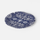 メキシコのピカドブルーホワイト紙結婚ズの結婚 ペーパープレート (アングル)