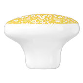 メキシコのピカド黄色切り紙スペイン紙 セラミックノブ (側面)