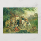 メキシコのピコ・デ・オリザバの民俗シーン ポストカード (正面)