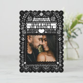 メキシコのファンテールはパペル・ピカド日付を保存 招待状 (スタンド正面)