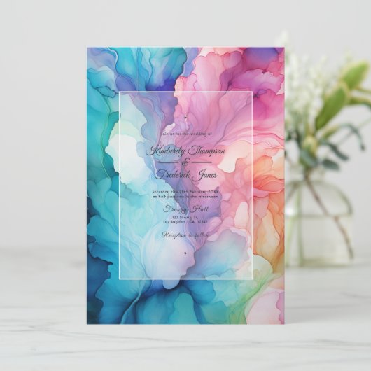 メキシコのフィエスタアルコールイ結婚ンク 招待状 (スタンド正面)