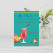 メキシコのフィエスタカップルのシャワーストックバー 招待状 (スタンド正面)