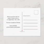 メキシコのフィエスタカラフルフローラの保存 案内ポストカード (裏面)