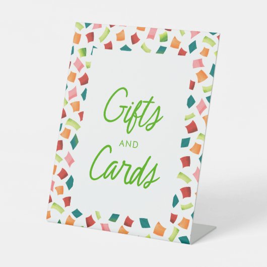 メキシコのフィエスタギフトとカードサイン 台座サイン (正面)