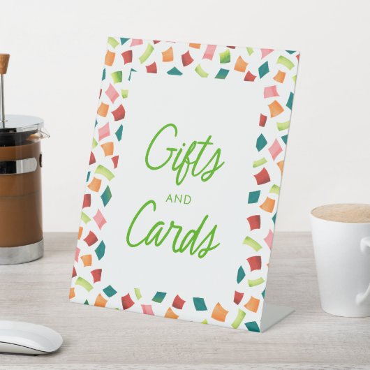 メキシコのフィエスタギフトとカードサイン 台座サイン (インサイチュ)