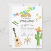 メキシコのフィエスタタコのバーチャルブライダルシャワー 招待状 (正面)