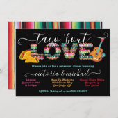 メキシコのフィエスタタコの愛のリハーサルディナー 招待状 (正面/裏面)