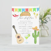 メキシコのフィエスタタコをテーマ結婚にした 招待状 (スタンド正面)