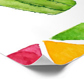 メキシコのフィエスタタコサボベビーシャワーへようこそ ポスター (角)