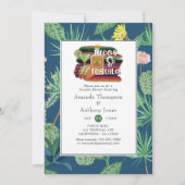 メキシコのフィエスタタコスとテキーラのカップルのシャワー 招待状 (正面)