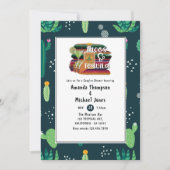 メキシコのフィエスタタコスとテキーラのカップルのシャワー 招待状 (正面)