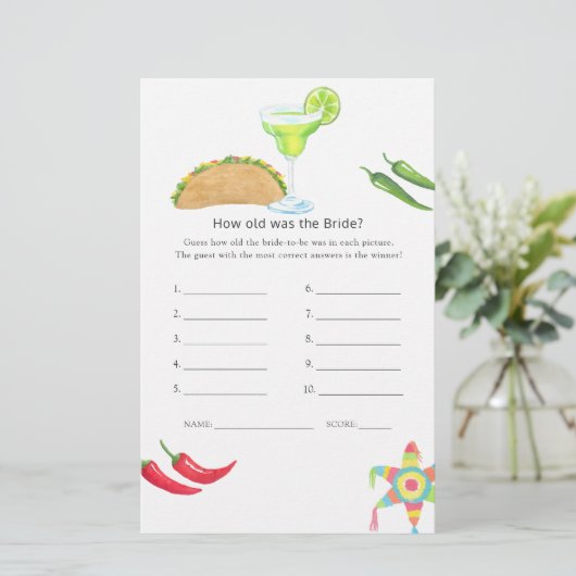 メキシコのフィエスタタコ'ブットラブブライダルシャワーゲーム (スタンド正面)