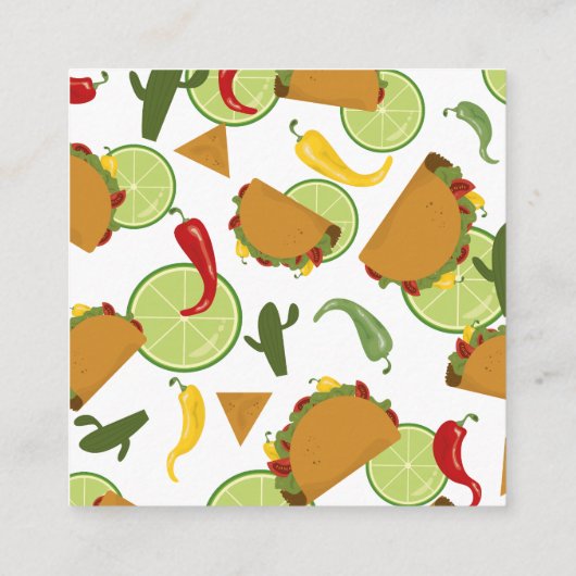 メキシコのフィエスタタコ'ベビーのための本を取る エンクロージャーカード (裏面)